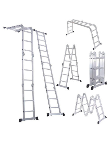 Escalera de Aluminio Comie 12.5 ft Multiusos 330 lb