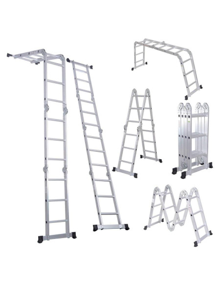 Escalera de Aluminio Comie 12.5 ft Multiusos 330 lb