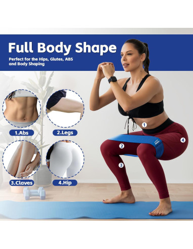 Bandas de Resistencia Coniflor RB-0001-3-RGB - Juego de 3