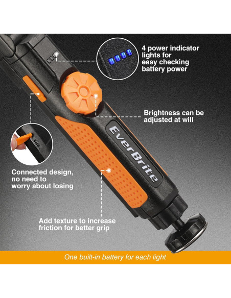 Linterna LED Plegable EverBrite 800 Lúmenes Magnética