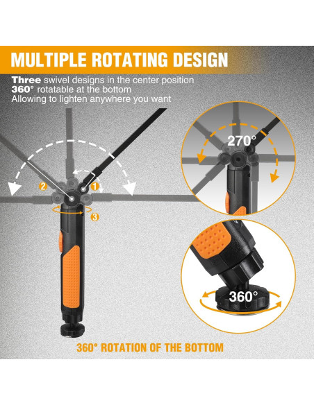 Linterna LED Plegable EverBrite 800 Lúmenes Magnética