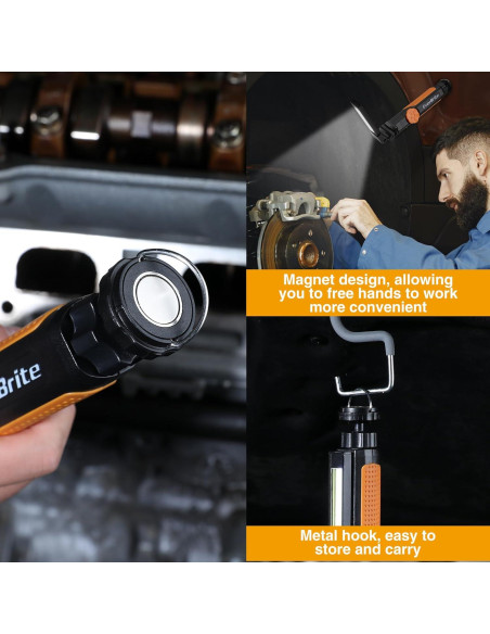 Linterna LED Plegable EverBrite 800 Lúmenes Magnética