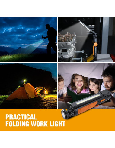 Linterna LED Plegable EverBrite 800 Lúmenes Magnética