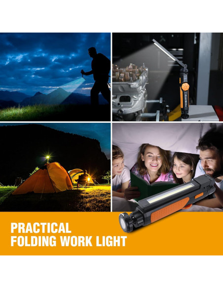 Linterna LED Plegable EverBrite 800 Lúmenes Magnética