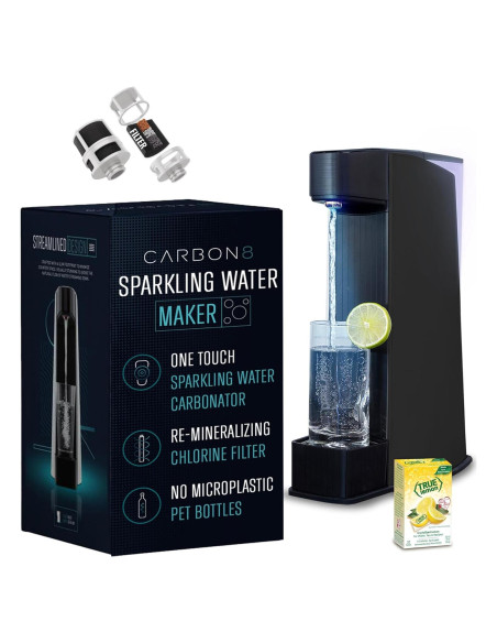 Máquina de Agua Espumosa Carbon8 Infinity Stream - Compacta y Elegante Máquina de Agua Espumosa Carbon8 Infinity Stream - Compacta y Elegante
