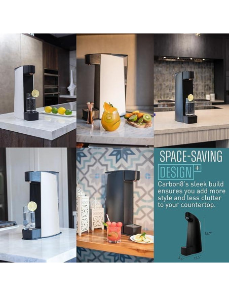 Máquina de Agua Espumosa Carbon8 Infinity Stream - Compacta y Elegante Máquina de Agua Espumosa Carbon8 Infinity Stream - Compacta y Elegante