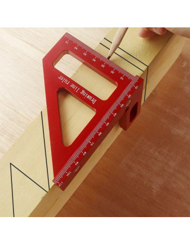 Regla de Medición Multi-Angulo KETIPED 11.1x8.5cm Aluminio