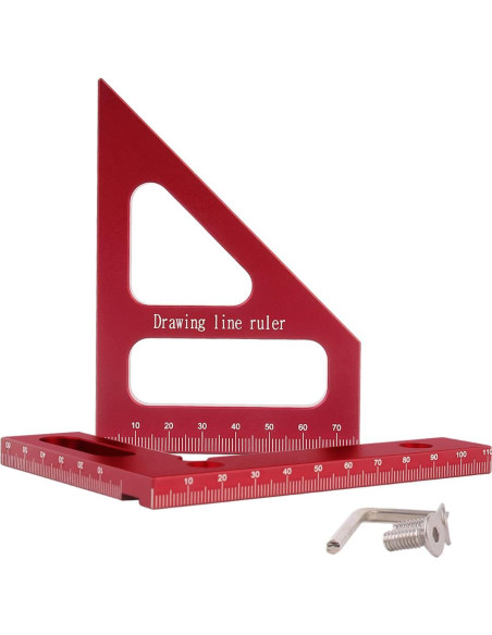 Regla de Medición Multi-Angulo KETIPED 11.1x8.5cm Aluminio