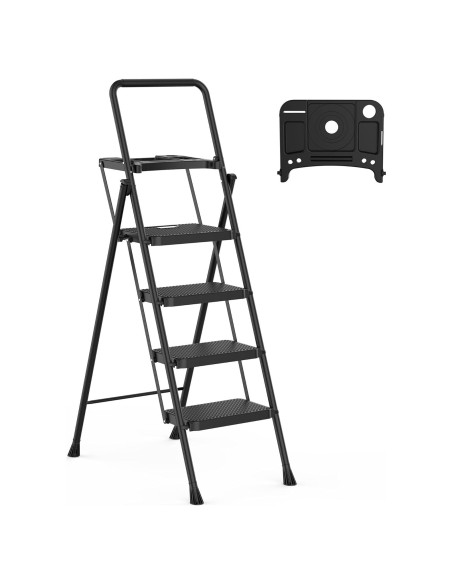 Escalera de paso HBTower 4 pasos plegable antideslizante