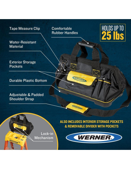 Bolsa de Herramientas Lock-In Werner ACBAG15 para Escaleras