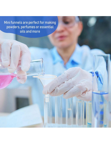 100 Mini Embudos de Plástico Hoolerry para Llenar Botellas