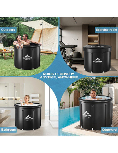 Bañera de Hielo LUTHBAXE Inflable 514L Portátil