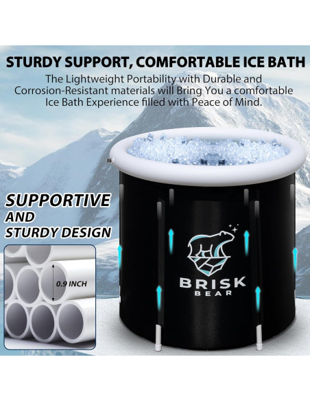 Tina de Baño de Hielo Brisk Bear Extra Grande 397L