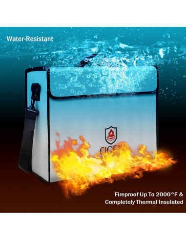 Bolsa de Documentos a Prueba de Fuego Cioey XL 40.64x12.7cm