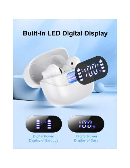 Auriculares Inalámbricos TUMJUN A3 Pro Bluetooth 5.3 IPX7