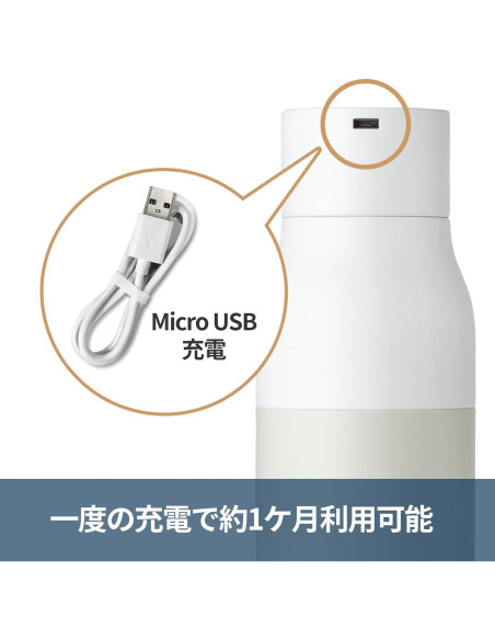 Botella LARQ PureVis 500 ml - Acero inoxidable autolimpiante