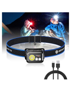 Linterna Frontal Brinyte HC01 1000 Lúmenes Recargable USB-C