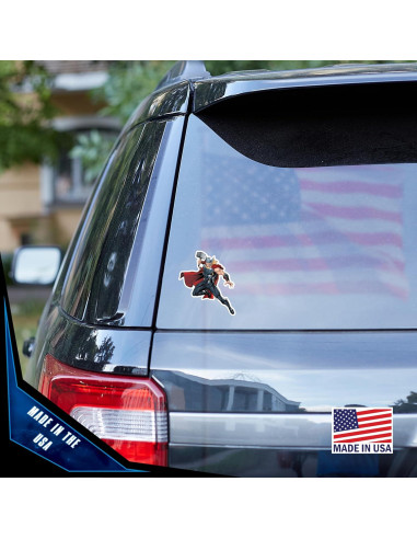 Set de 3 Calcomanías de Vinilo Thor - Stickers Marvel Resistentes