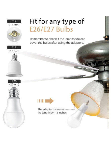 Adaptador E12 a E26 JACKYLED 10 Piezas 150W