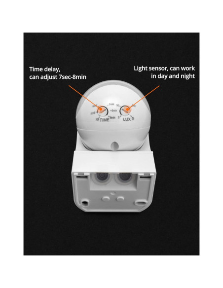 Interruptor de Luz QWORK con Sensor PIR 110-220V 2 Pzas