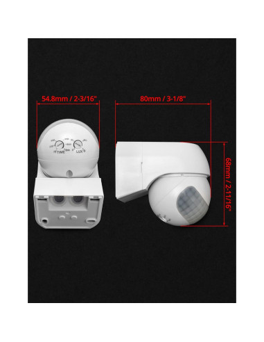 Interruptor de Luz QWORK con Sensor PIR 110-220V 2 Pzas