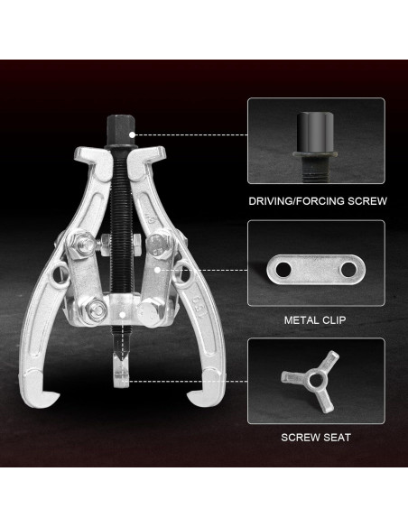 Juego de Extractores BIG RED 3 Piezas Garras Reversibles