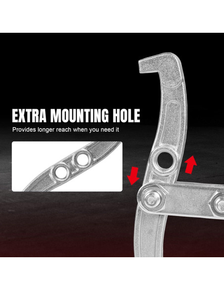 Juego de Extractores BIG RED 3 Piezas Garras Reversibles