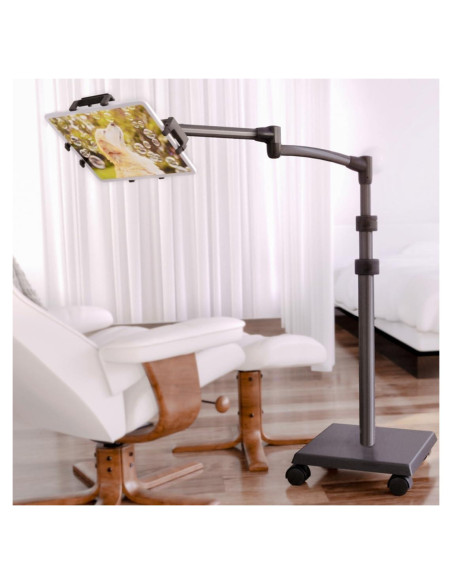Soporte Rodante para Tabletas LEVO G2 Deluxe - Color Gunmetal Soporte Rodante para Tabletas LEVO G2 Deluxe - Color Gunmetal