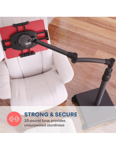 Soporte Rodante para Tabletas LEVO G2 Deluxe - Color Gunmetal