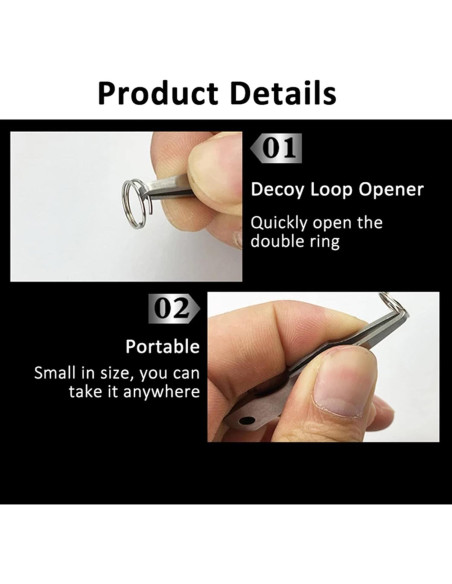 Alicates Mini Youngy para Pesca 7.79x4.09 cm Rápidos