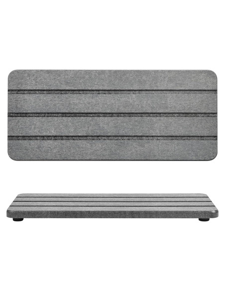 Bandeja de Baño Temoyj de Diatomita Gris 23x10 cm