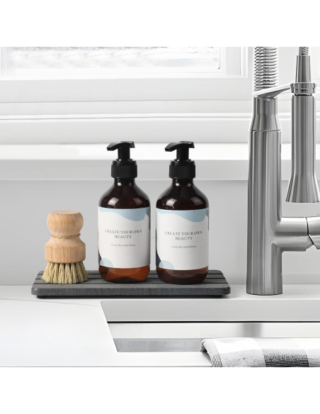 Bandeja de Baño Temoyj de Diatomita Gris 23x10 cm