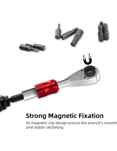 Juego de Llave de Carraca ROCKBROS 1/4" Hexágono 2.5-8mm