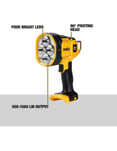 Luz de trabajo LED DEWALT DCL043 1500 lúmenes 20V 2