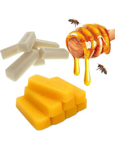 Barras de Cera de Abeja Amarillas TooGet 36 Piezas 1134g 2