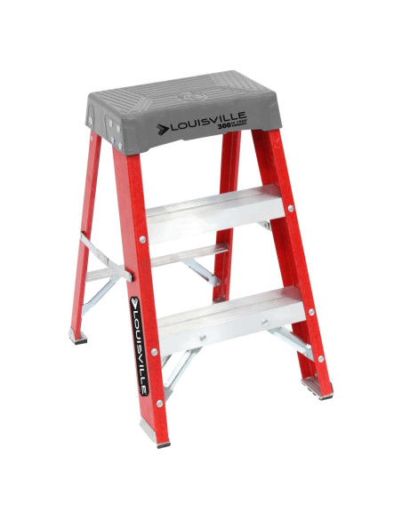 Escalera de Fibra de Vidrio Louisville 2 Pies 136 kg Industrial