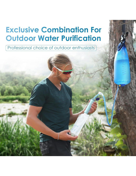 Filtro de Agua Gravity Waterdrop 5,300 L, Purificador Azul