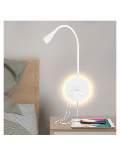 Luz de Lectura LED Montada en Pared MOLUOLA S21 Blanca