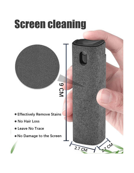 Kit Limpiador de Pantallas 2 en 1 Mketnymy Rosa y Negro