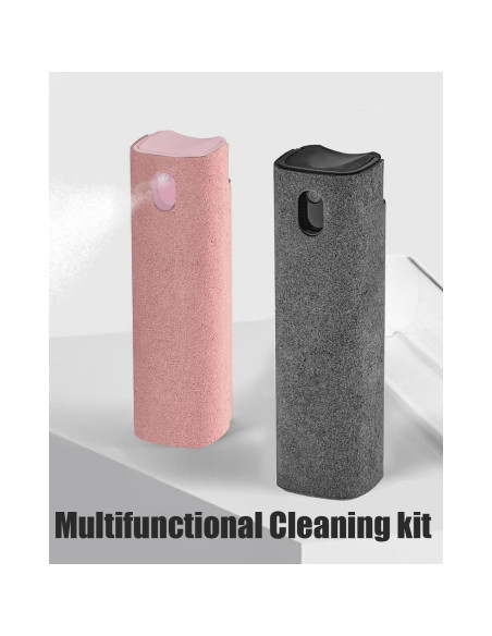 Kit Limpiador de Pantallas 2 en 1 Mketnymy Rosa y Negro