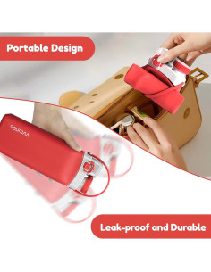 Botella de Agua Plegable SOUMAA 600ml Silicona BPA Libre 2