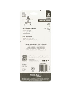 Marcador Permanente Zebra Pen PM-701, Acero Inoxidable, Tinta Negra 2