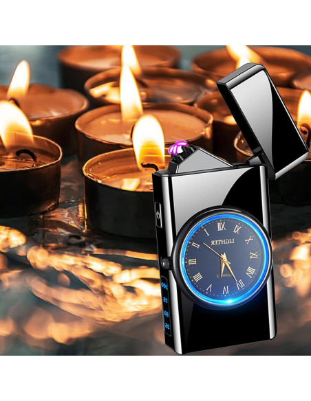 Encendedor Eléctrico USB RSBYE Doble Arco Resistente al Viento