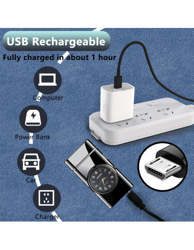 Encendedor Eléctrico USB RSBYE Doble Arco Resistente al Viento