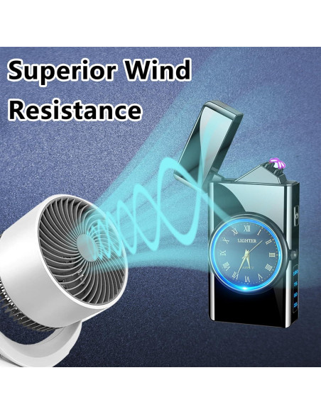 Encendedor Eléctrico USB RSBYE Doble Arco Resistente al Viento