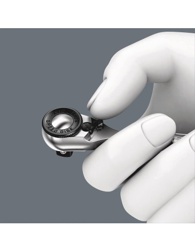 Carraca Wera 8008 A Mini 3 Cuadrada 1/4" 87mm