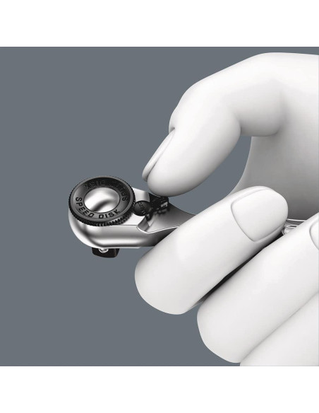 Carraca Wera 8008 A Mini 3 Cuadrada 1/4" 87mm