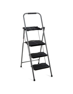 Escalera Plegable 3 Pasos Mejor Opción 132 cm Antideslizante