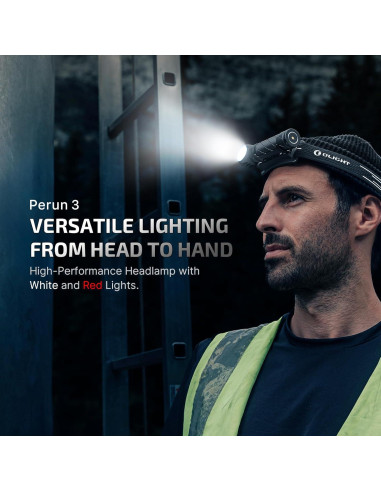 Linterna Frontal OLIGHT Perun 3 Recargable 3000 Lúmenes
