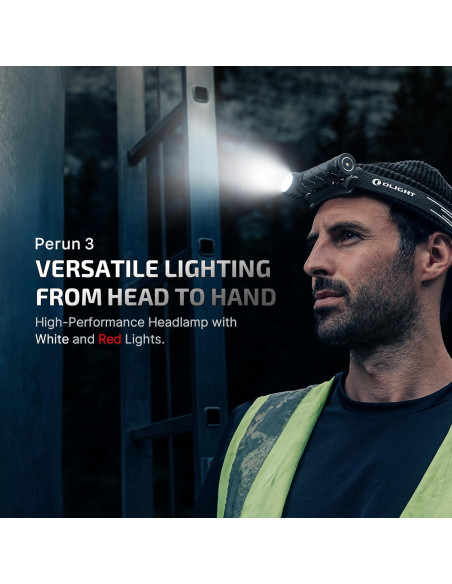 Linterna Frontal OLIGHT Perun 3 Recargable 3000 Lúmenes